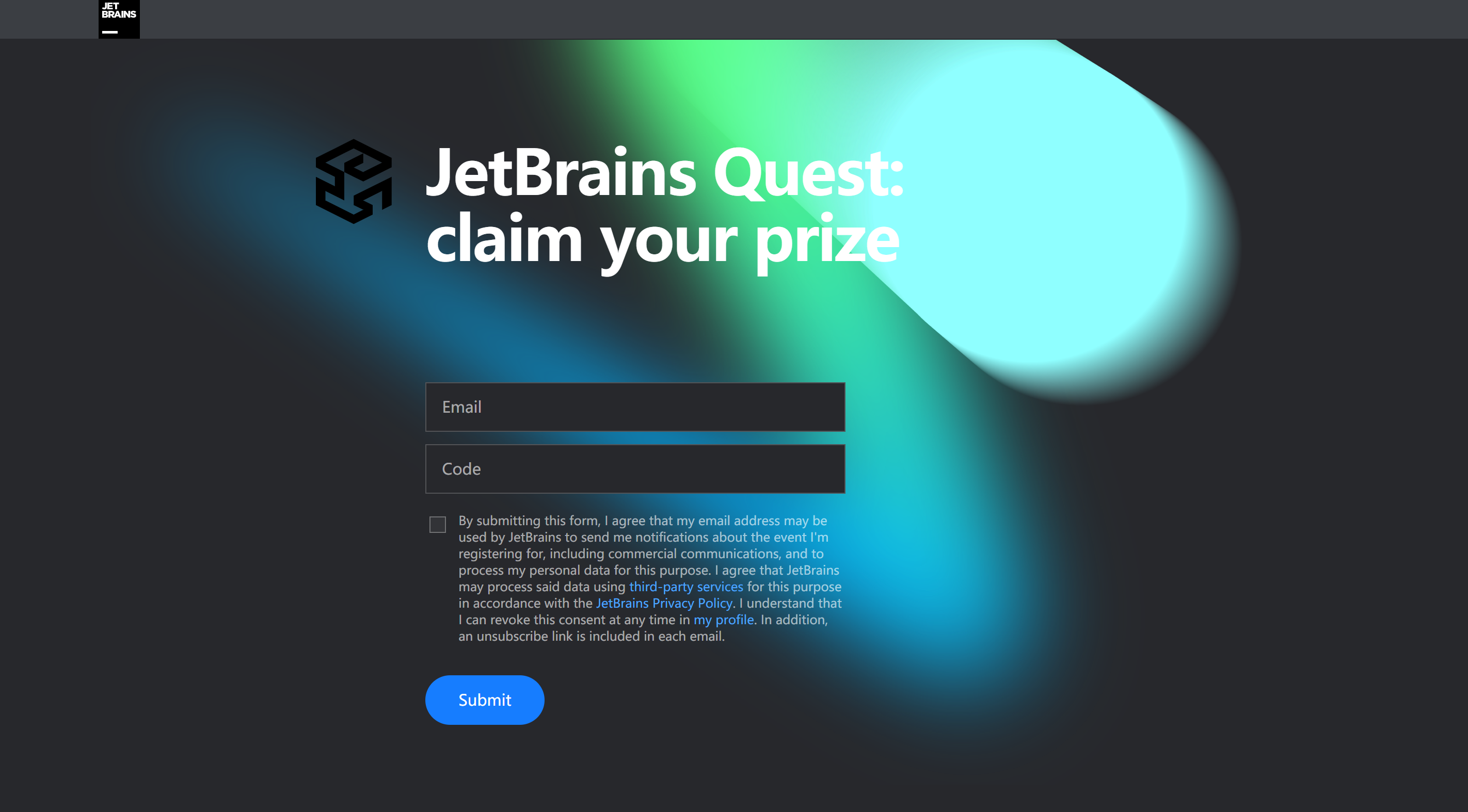 JetBrains Quest奖励发放邮件